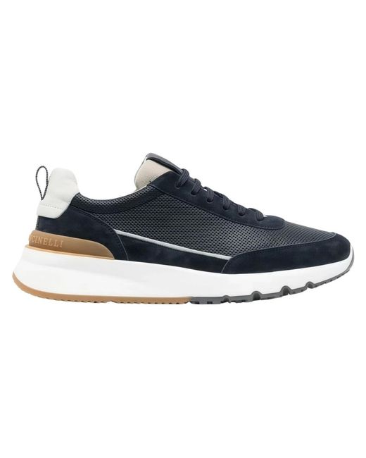 Brunello Cucinelli Blue Sneakers for men