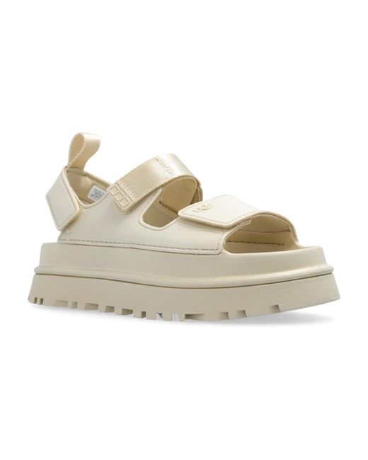 Ugg Natural Goldenglow plateausandalen