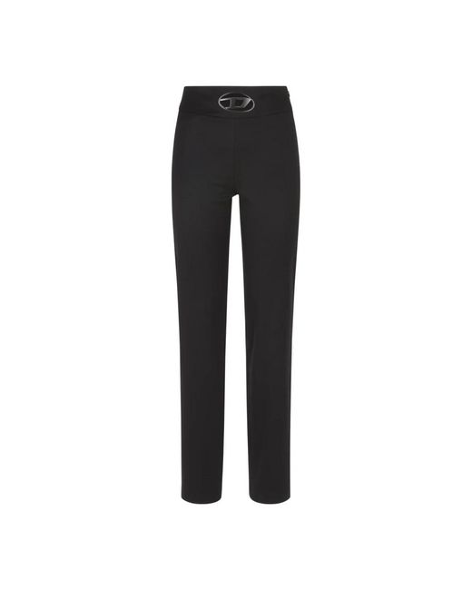 DIESEL Black Straight Trousers