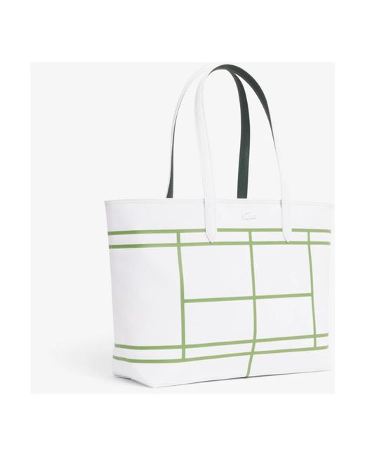 Lacoste White Tote Bags