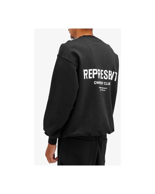 Represent Hoodies & Sweatvesten ,Zwart ,Katoen Owners Club Sweatshirt in het Black voor heren