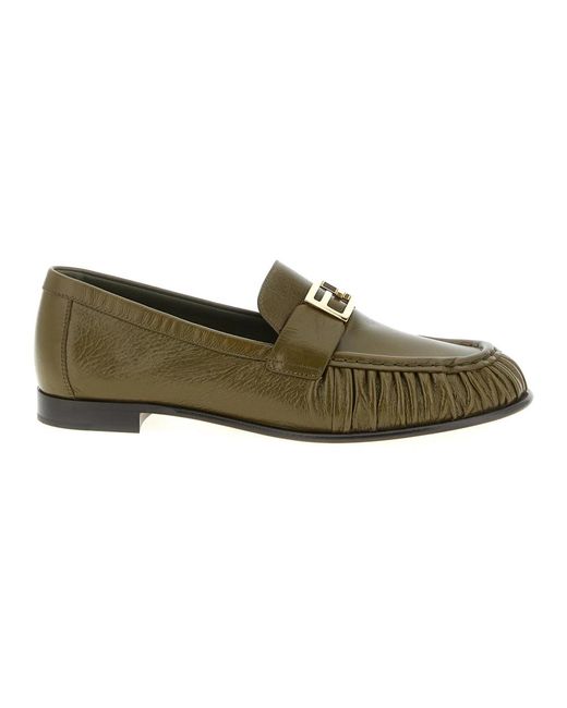 Fendi Green Loafers