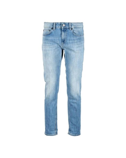 Monroe jeans con zip di Dondup in Blue