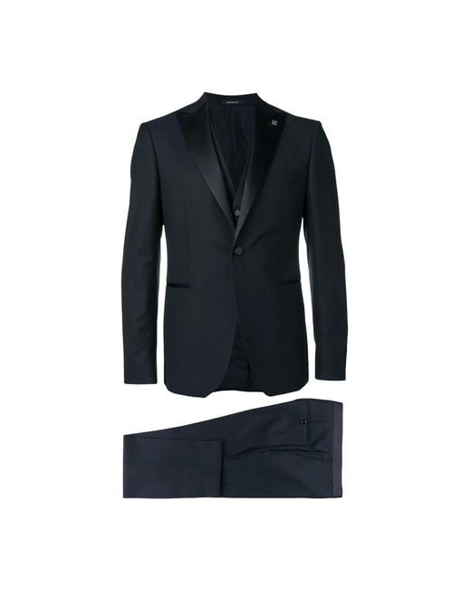 Tagliatore Blue Single Breasted Suits for men