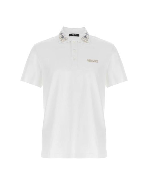 Versace White Polo Shirts for men