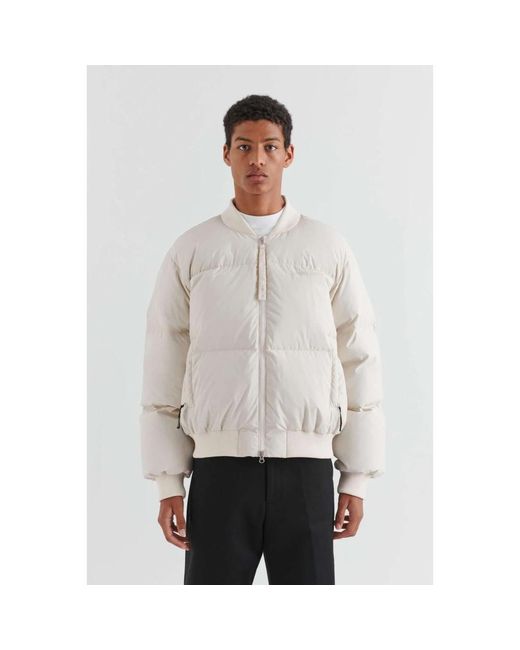 Axel Arigato Jassen ,Polyester Kai Down Bomber in het White voor heren
