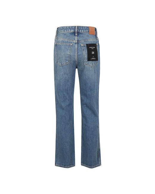 Anine Bing Blue Straight Jeans