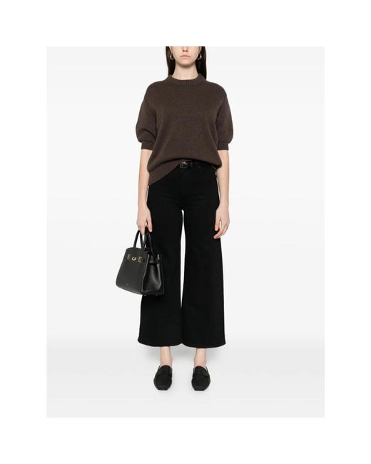 Khaite Black Wide Jeans