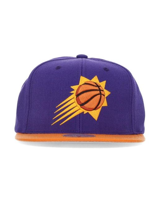 Mitchell & Ness Phoenix Suns Flache Schirm Snapback Kappe in Blue für Herren