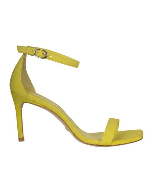 Stuart Weitzman Yellow High Heel Sandals