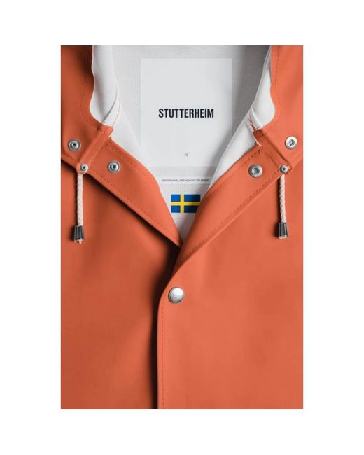 Stutterheim Orange Rain Jackets