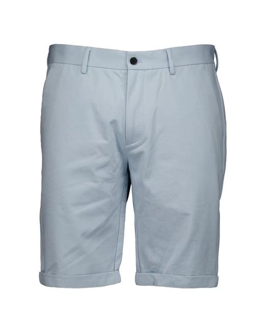 Genti Blue Casual Shorts for men