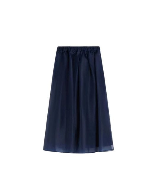 Weekend by Maxmara Blue Midi Skirts