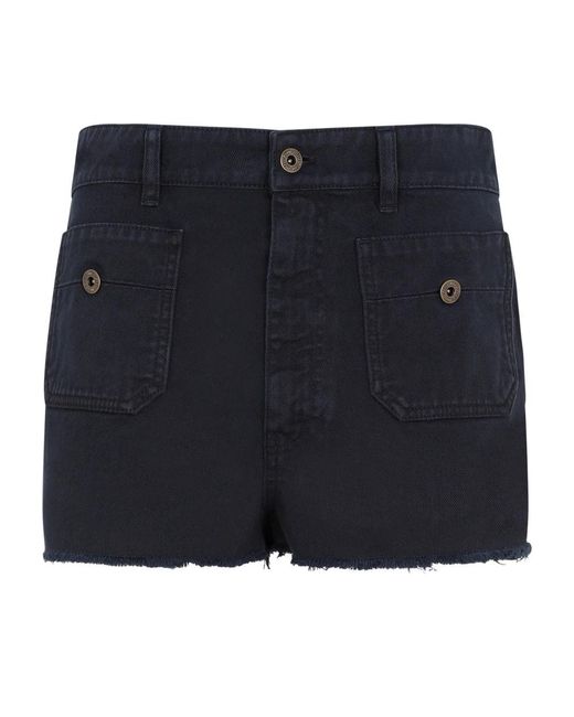 Miu Miu Blue Denim shorts