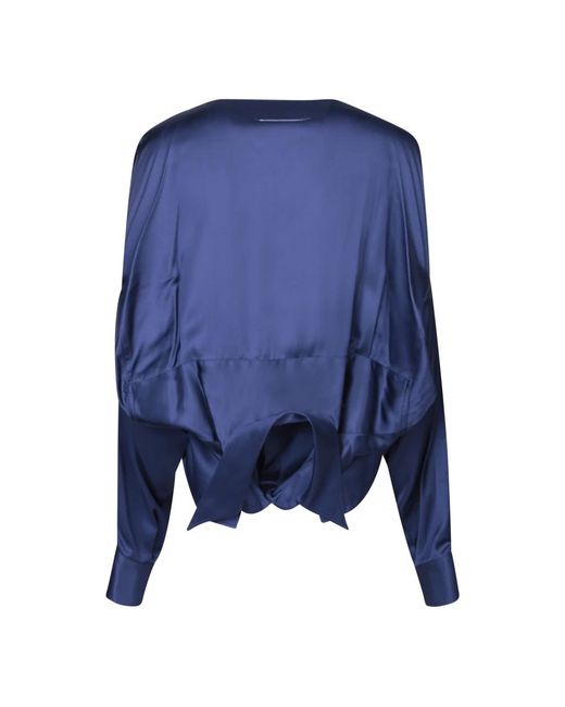 MM6 by Maison Margiela Blue Blouses