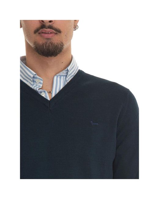Knitwear > v-neck knitwear Harmont & Blaine pour homme en coloris Blue