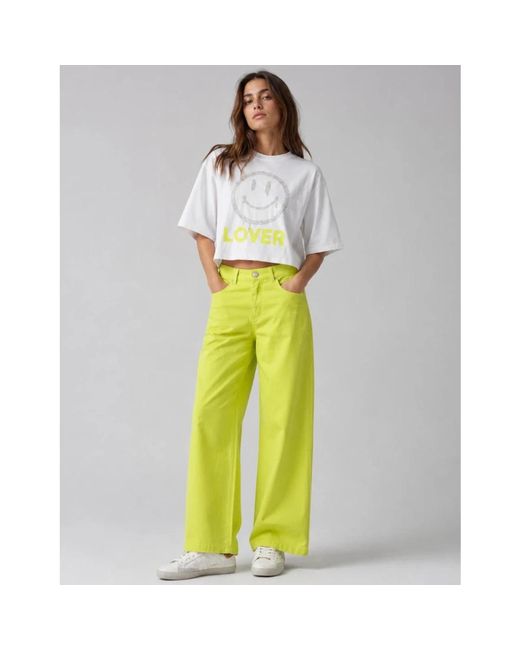 Brand Unique Yellow Wide Jeans