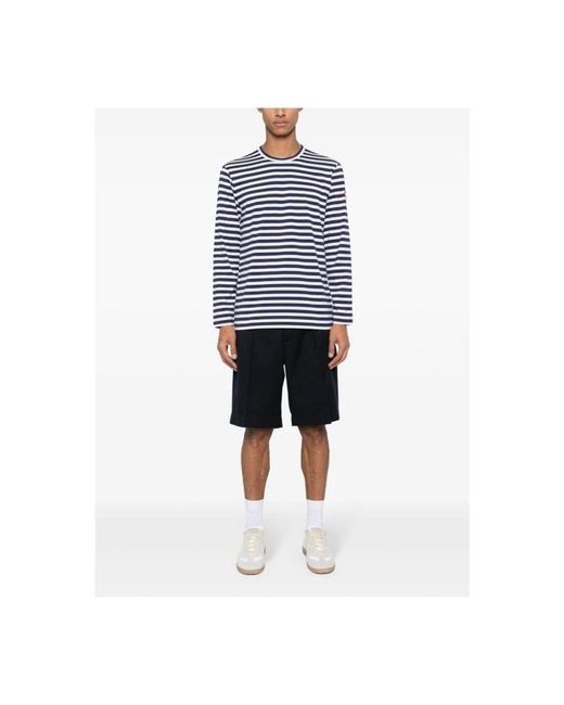 Long Sleeve Tops di COMME DES GARÇONS PLAY in Blue da Uomo