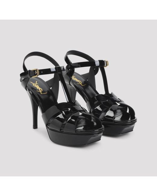 Saint Laurent Black High Heel Sandals