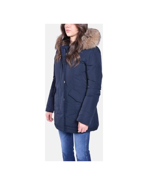 Woolrich Blue Parkas