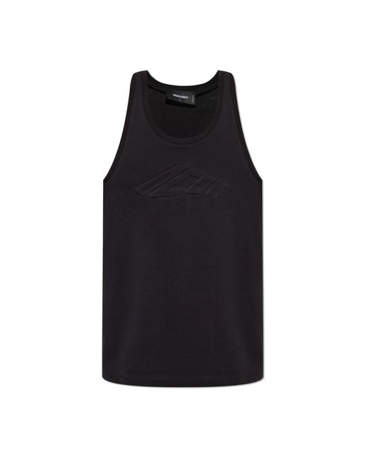 Sleeveless Tops di DSquared² in Black da Uomo