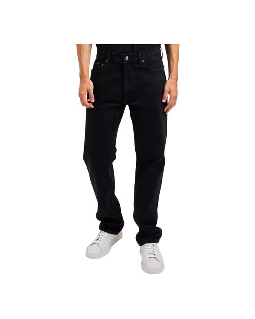 Calvin Klein Straight Jeans in het Black voor heren