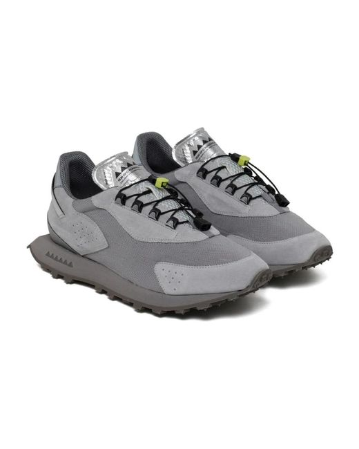 RUN OF Gray Sneakers for men