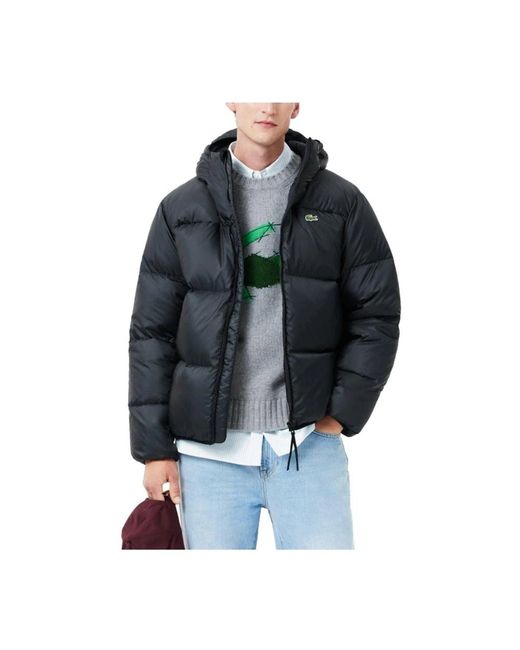 Lacoste Black Winter Jackets for men