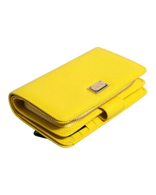 Dolce & Gabbana Yellow Wallets & Cardholders