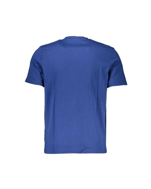 North Sails Tops ,Blauw ,Katoen Blauw Katoen Print Logo T-Shirt in het Blue voor heren