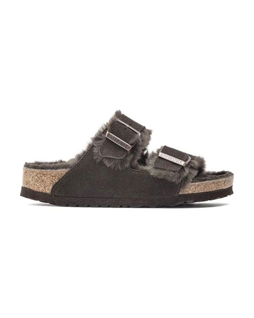 Birkenstock Brown Sliders