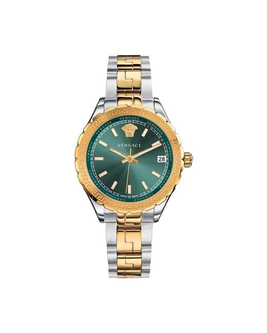 Versace Metallic Runde Uhr