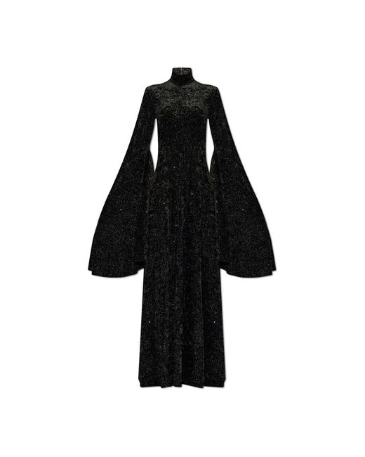 Balenciaga Black Kleid mit glitzer-finish