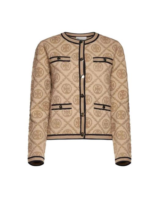 Tory Burch Natural Cardigans