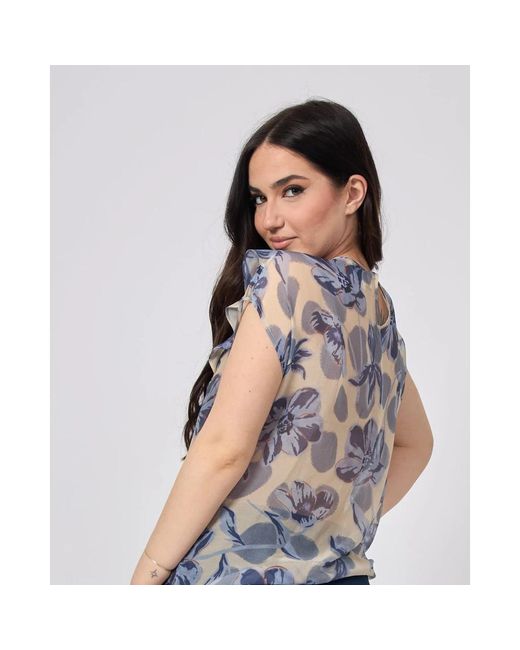 ALESSIA SANTI Blue Blouses