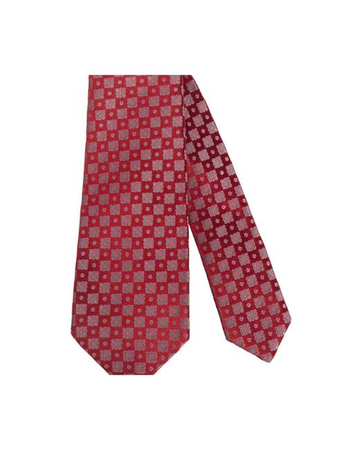 Ties Kiton pour homme en coloris Red