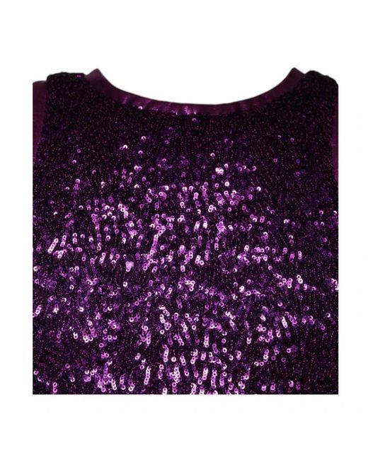 Dolce & Gabbana Purple Sleeveless Tops