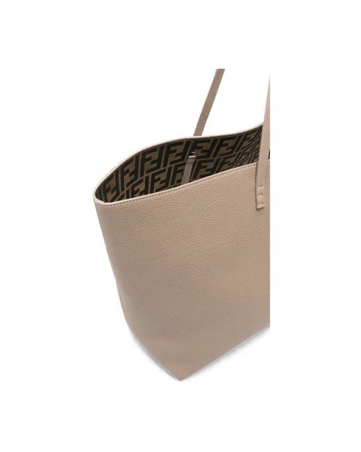 Fendi Gray Shopping Bags