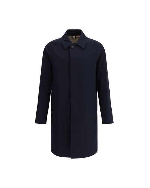 Burberry Klassieke Katoenen Jas Met Geruite Voering in het Blue voor heren