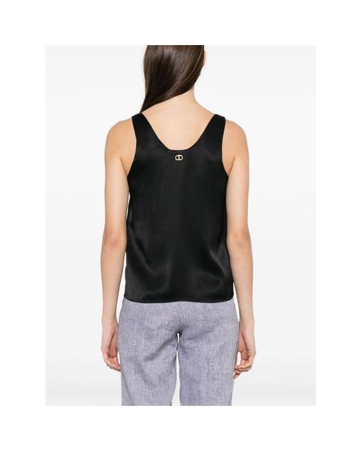 Sleeveless Tops di Twinset in Black