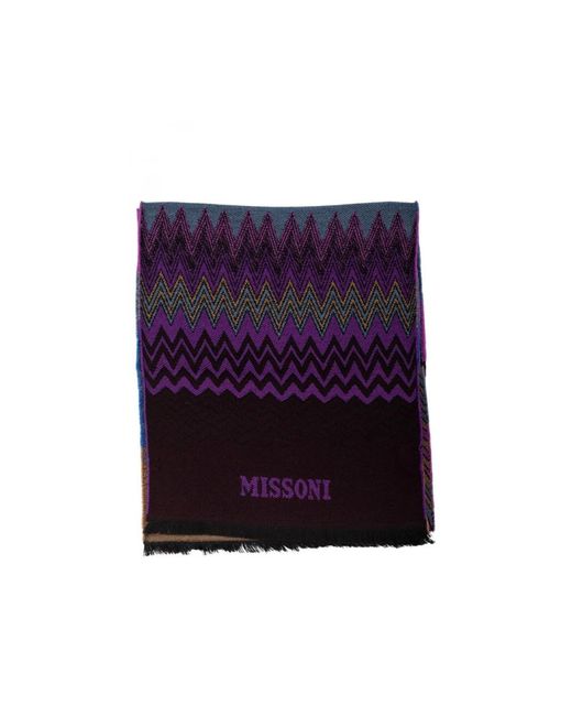 Missoni Purple Winter Scarves for men