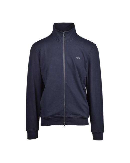 Paul & Shark Zip Sweatshirt in het Blue voor heren