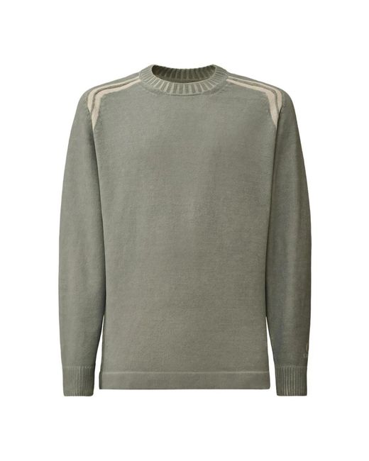 C P Company Gray Round-Neck Knitwear for men