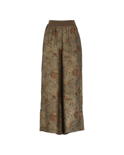 Wide Trousers Uma Wang de color Natural