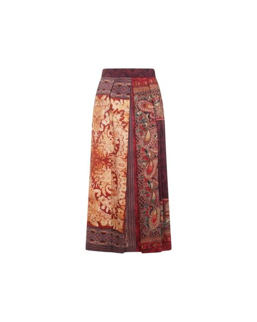 Pierre Louis Mascia Red Maxi Skirts