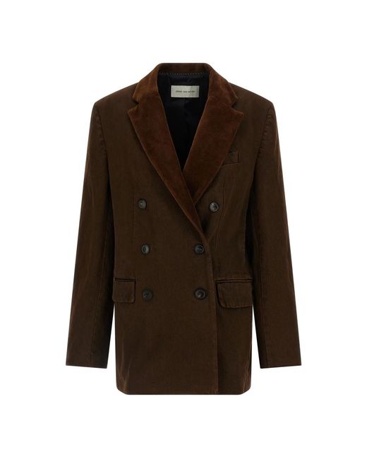 Dries Van Noten Brown Blazers