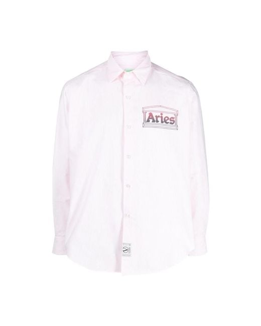 Aries White Casual Shirts for men