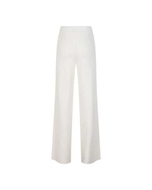 Straight Trousers Max Mara en coloris White