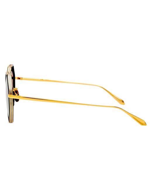 Linda Farrow Brown Sunglasses