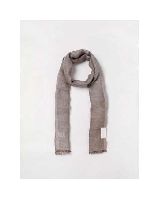 Brunello Cucinelli Luxe Cashmere Plaid Sjaal in het Brown voor heren